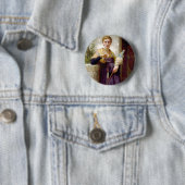 De spinner, William-Adolphe Bouguereau Ronde Button 5,7 Cm (In situ)