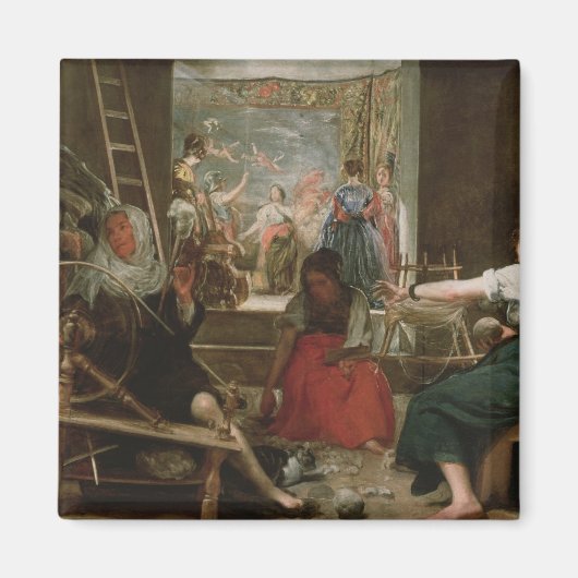 De Spinners, of de Fable of Arachne, 1657 Magneet (Voorkant)