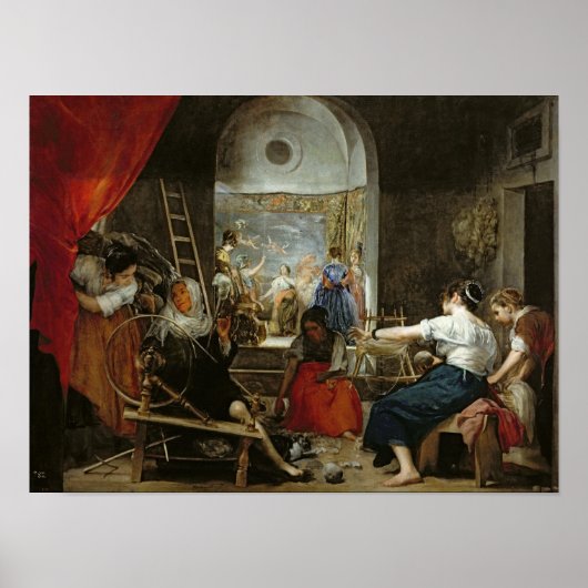 De Spinners, of de Fable of Arachne, 1657 Poster (Voorkant)