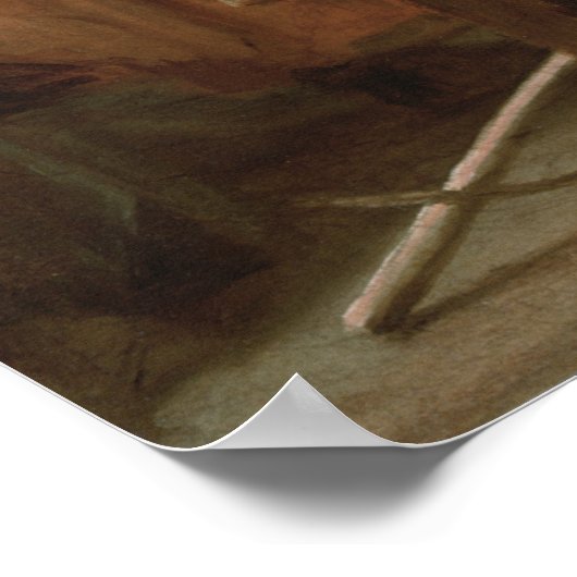 De Spinners, of de Fable of Arachne, 1657 Poster (Hoek)