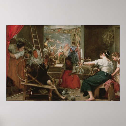 De Spinners, of de Fable of Arachne, 1657 Poster (Voorkant)