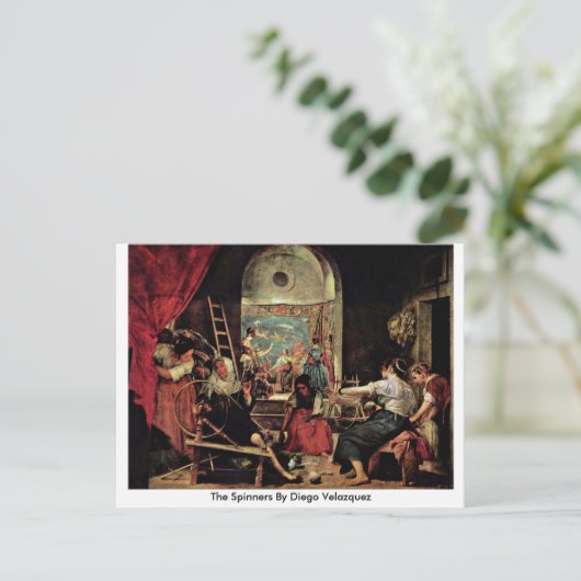 De spinners van Diego Velazquez Briefkaart (Staand voorkant)