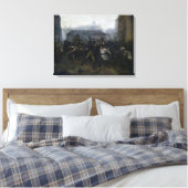 De spion, episode van het Siege van Parijs, 1871 Canvas Afdruk (Insitu (Slaapkamer))