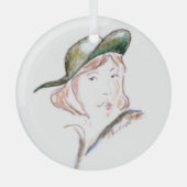 De spion .... glas ornament (Voorkant)