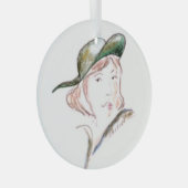 De spion .... glas ornament (Voorkant Rechts)