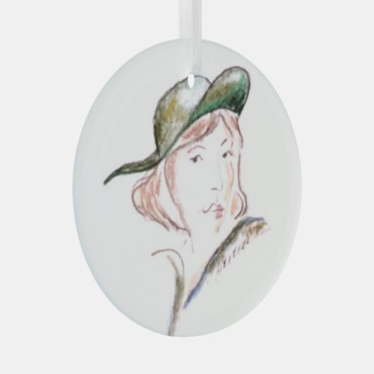 De spion .... glas ornament (Voorkant Rechts)