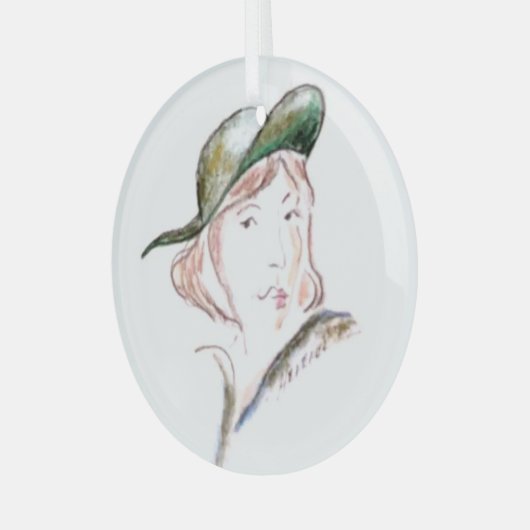 De spion .... glas ornament (Voorkant links)