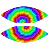 De Spiraal van de regenboog American Football (Panelen)