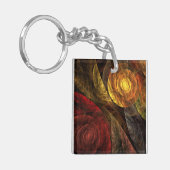 De spiraal van het Abstracte Art. van het Leven Sleutelhanger (Voorkant Links)