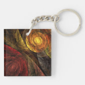 De spiraal van het Abstracte Art. van het Leven Sleutelhanger (Achterkant)