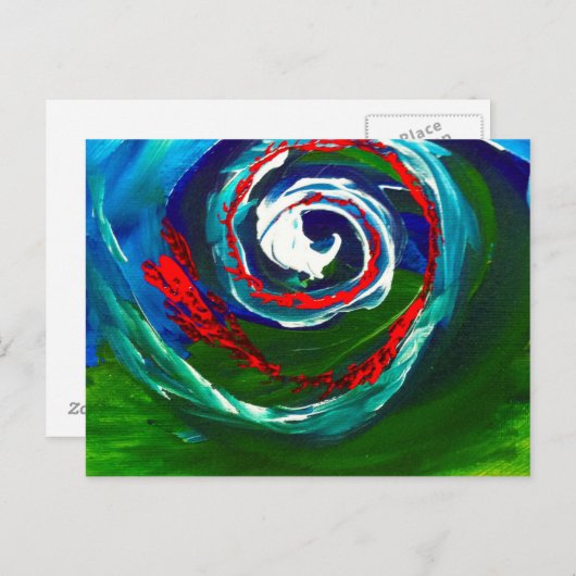 De spiraalgolf van oneindigheid briefkaart (Voorkant / Achterkant)