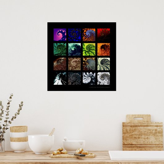 De spiraalvariaties poster (Keuken)