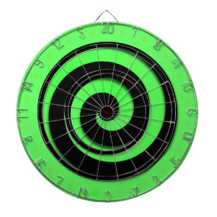 De spiraalvormige Hypnotic Groene Verordening van Dartbord