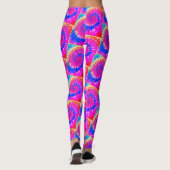 De spiraalvormige Lijn Ylw van Leggings TieDye [de (Achterkant)