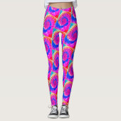 De spiraalvormige Lijn Ylw van Leggings TieDye [de (Voorkant)