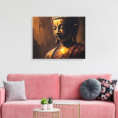 De Spirituele Aura van Boeddha: Een emotionele Kla Canvas Afdruk (Insitu (Woonkamer))