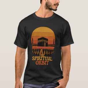 De Spirituele Baansnelheid - Retro Tawaf Kaaba Zon T-shirt