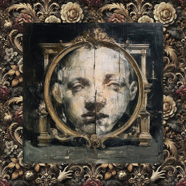 De spirituele kloof — gotische surrealistische fij canvas afdruk