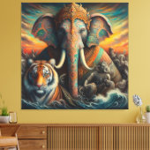 De spirituele kunst canvas afdruk (Insitu (Woonkamer))