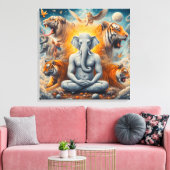 De spirituele kunst canvas afdruk (Insitu (Woonkamer))