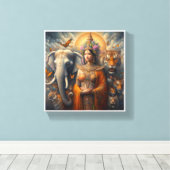 De spirituele kunst canvas afdruk (Insitu (Houten vloer))