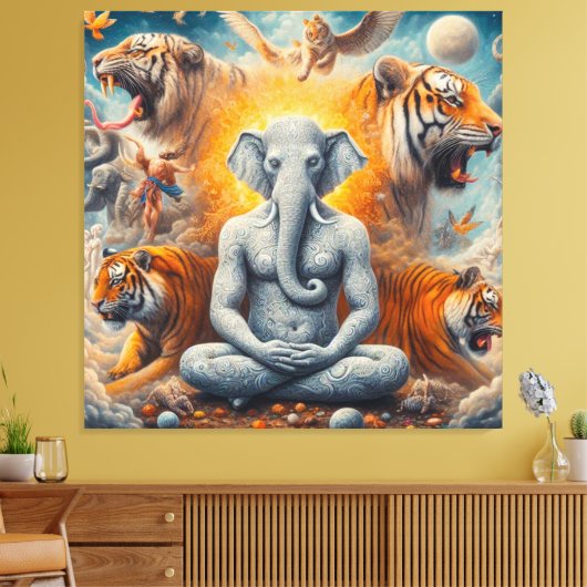 De spirituele kunst canvas afdruk (Insitu (Woonkamer))