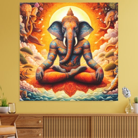 De spirituele kunst canvas afdruk (Insitu (Woonkamer))