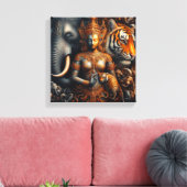 De spirituele kunst canvas afdruk (Insitu (Woonkamer))