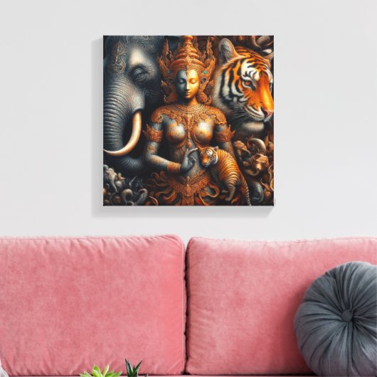 De spirituele kunst canvas afdruk (Insitu (Woonkamer))