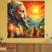 De spirituele kunst canvas afdruk (Insitu (Woonkamer))