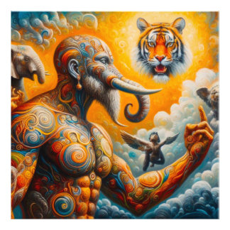De spirituele kunst foto afdruk