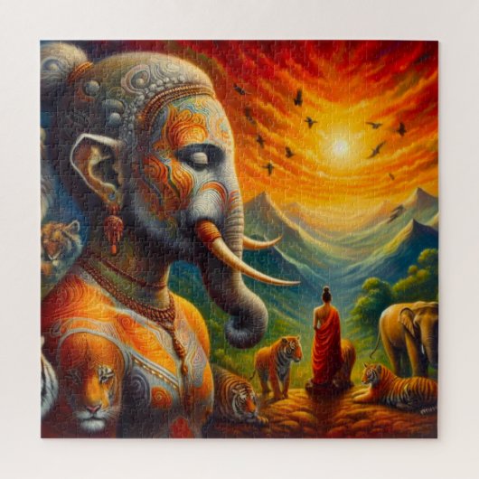 De spirituele kunst legpuzzel (Verticaal)
