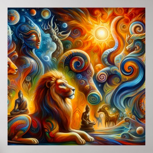 De spirituele kunst poster (Voorkant)