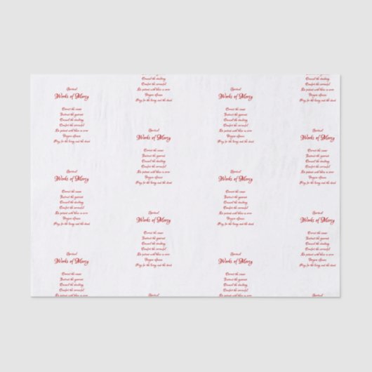 De Spirituele Mercy Tissuepapier (Voorkant)