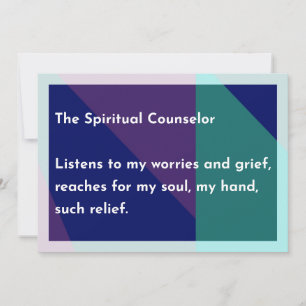 De Spirituele raadgever Bedankkaart