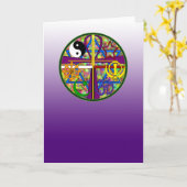 De Spirituele Symbolen van de eenheid Kaart (Gele Bloem)