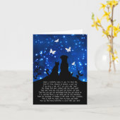 De spirituele Sympathie van het New age met Hond, Kaart (Gele Bloem)