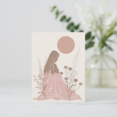 De Spirituele vrouw Briefkaart (Staand voorkant)