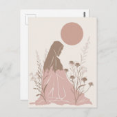 De Spirituele vrouw Briefkaart (Voorkant / Achterkant)