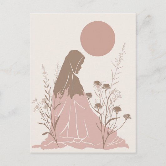 De Spirituele vrouw Briefkaart (Voorkant)