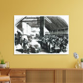 De Spitalfields Soepkeuken, 1867 Canvas Afdruk (Insitu (Woonkamer))