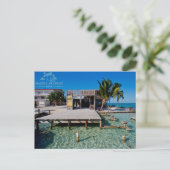 De spleet bij Caye Breeuwijzer, Belize Briefkaart (Staand voorkant)