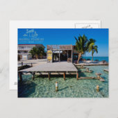 De spleet bij Caye Breeuwijzer, Belize Briefkaart (Voorkant / Achterkant)