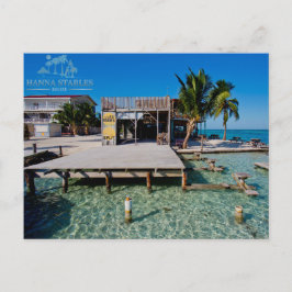 De spleet bij Caye Breeuwijzer, Belize Briefkaart