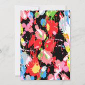 De Spletters van de verf sparen de Kaart van de Da (Achterkant)