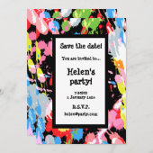 De Spletters van de verf sparen de Kaart van de Da (Voorkant / Achterkant)