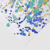 De Spletters van de Verf van de waterverf Tissuepapier (Detail)