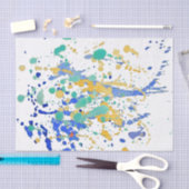 De Spletters van de Verf van de waterverf Tissuepapier (Craft)