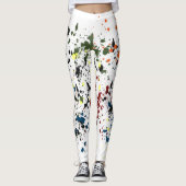 De Spletters van de Verf van het bericht Modern Ab Leggings (Voorkant)