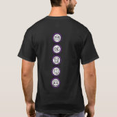 De spoelen Logo S2 (donker) T-shirt (Achterkant)